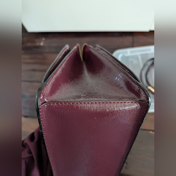 Kate Spade Mahogany/Burgundy Bixby Place Lise Satchel - Picture 10 of 17